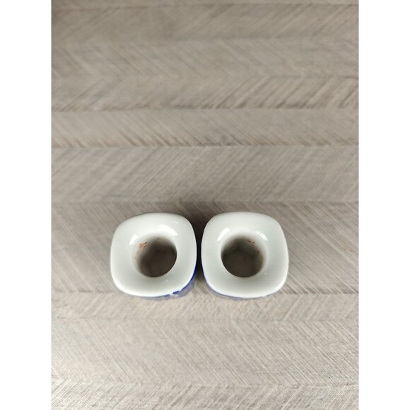 Vintage Miniature Christmas Candle Holders Santa Reindeer Western Germany - Picture 7 of 8